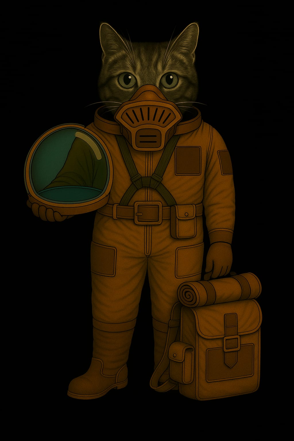 Kadetten-Anzug mit Helm und Tornister